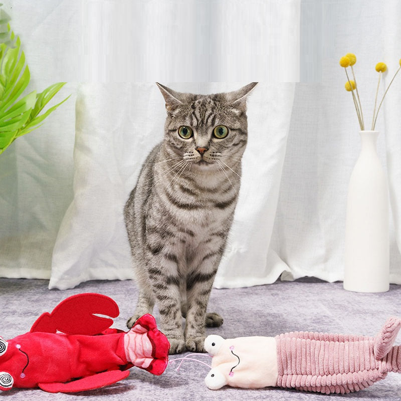 Electric Flopping Fish Cat Toy – Auto Start/Stop, USB Rechargeable