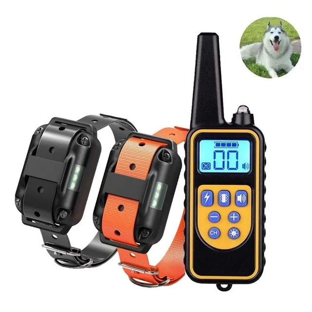 Remote Dog Training Collar – Waterproof & Rechargeable (UK Plug)
