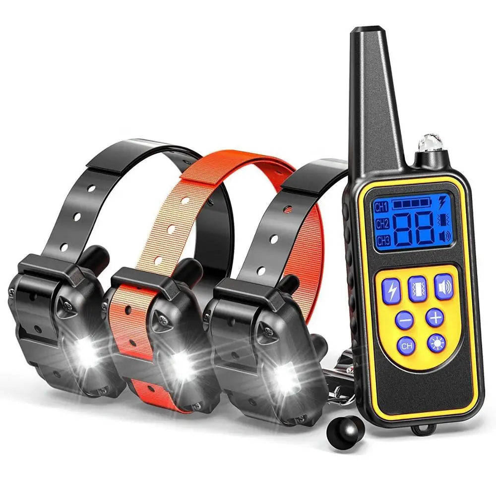 Remote Dog Training Collar – Waterproof & Rechargeable (UK Plug)
