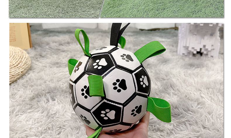 Paw Print Foam Football Dog Toy – 5 Styles