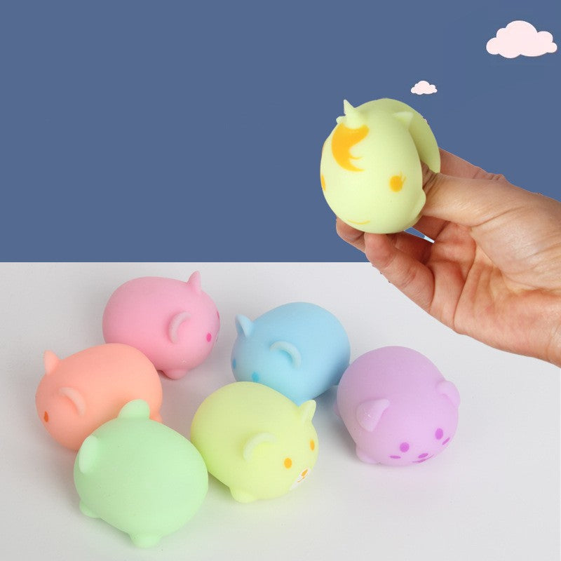 Luminous Squishy Tofu Ball Cat Toy – Glowing Play Ball
