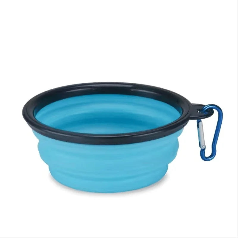 Collapsible Silicone Travel Pet Bowl – 350ml