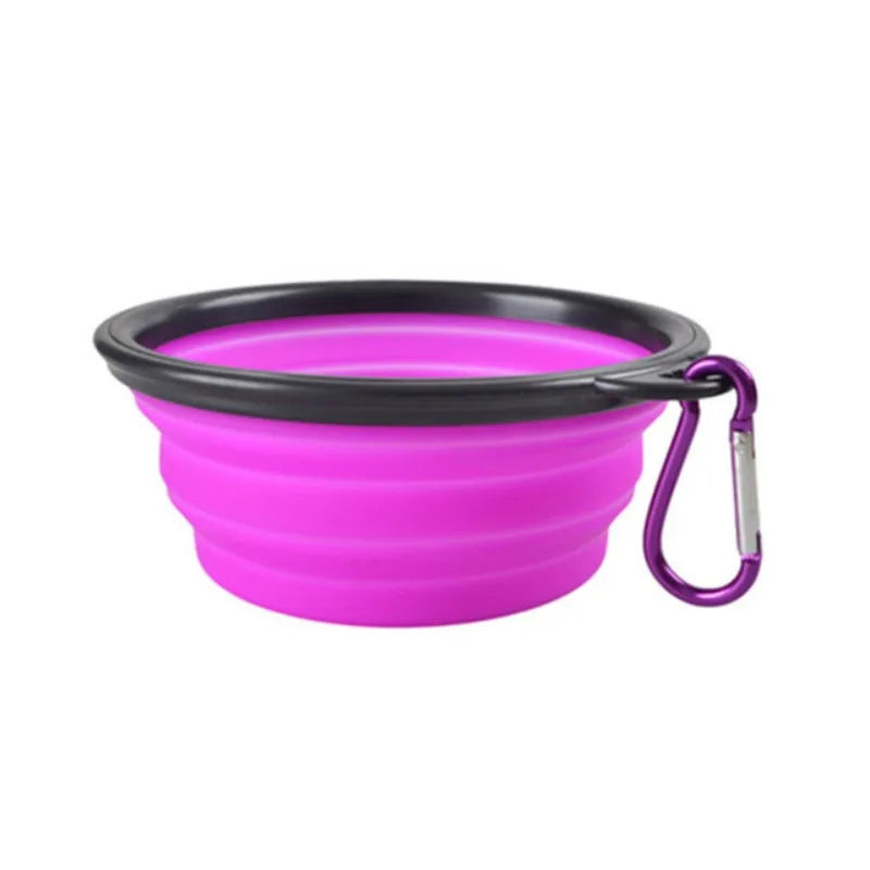 Collapsible Silicone Travel Pet Bowl – 350ml