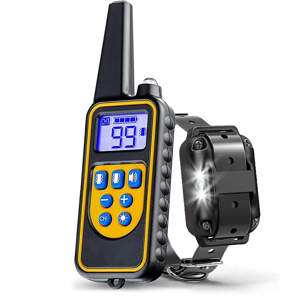 Remote Dog Training Collar – Waterproof & Rechargeable (UK Plug)