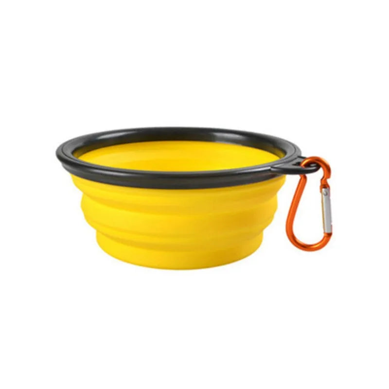 Collapsible Silicone Travel Pet Bowl – 350ml