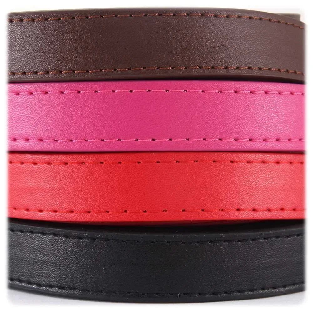Colourful Dog Lead – 1.2m Leather-Style (16 Colours)