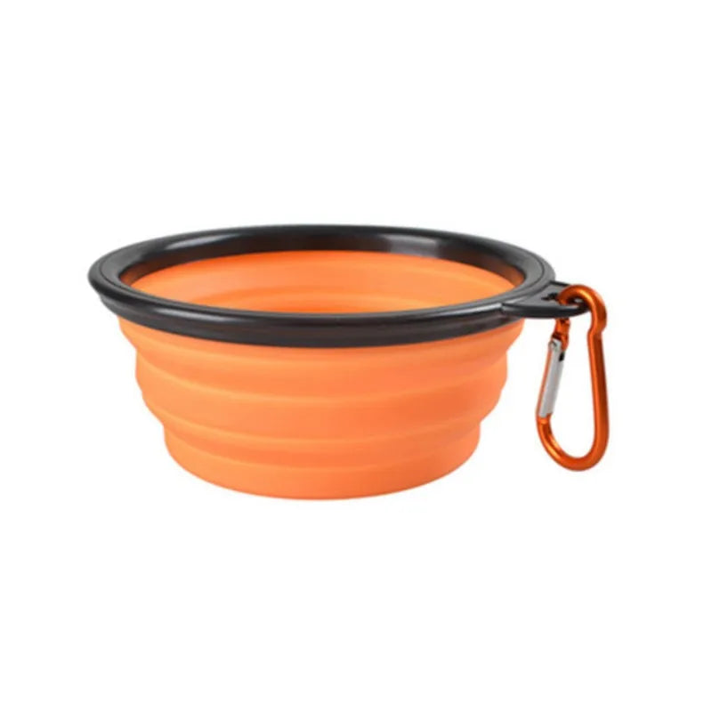 Collapsible Silicone Travel Pet Bowl – 350ml