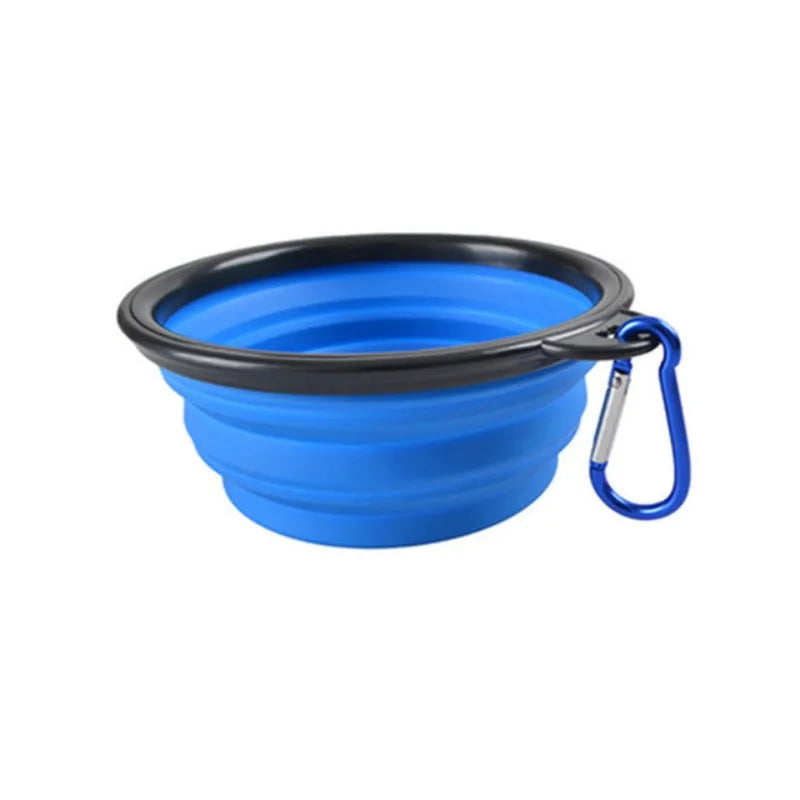 Collapsible Silicone Travel Pet Bowl – 350ml