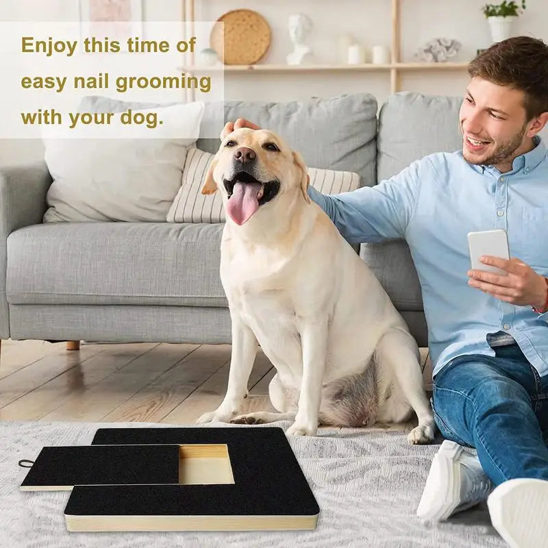 Wooden Dog Nail Scratch Board – Stress-Free Nail Filing