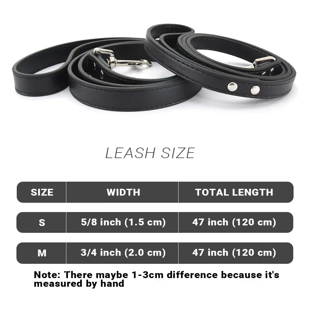 Colourful Dog Lead – 1.2m Leather-Style (16 Colours)