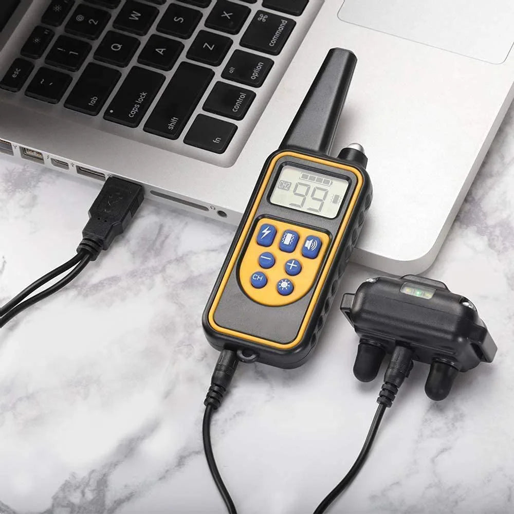 Remote Dog Training Collar – Waterproof & Rechargeable (UK Plug)