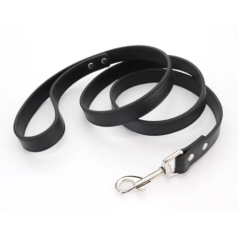 Colourful Dog Lead – 1.2m Leather-Style (16 Colours)