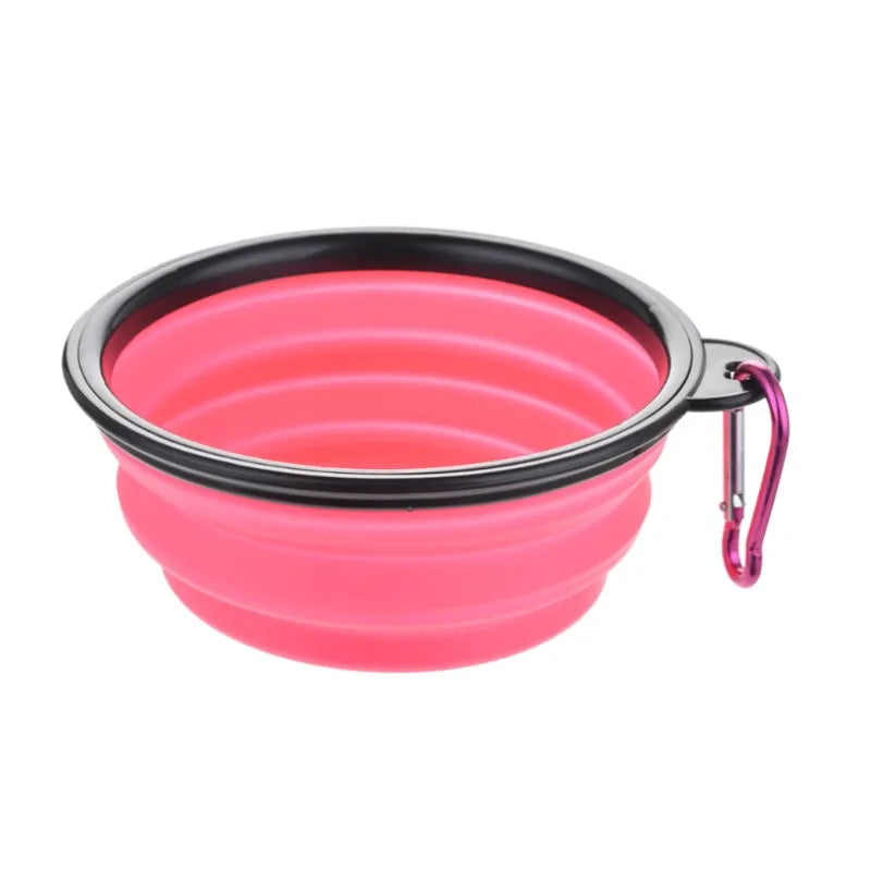 Collapsible Silicone Travel Pet Bowl – 350ml