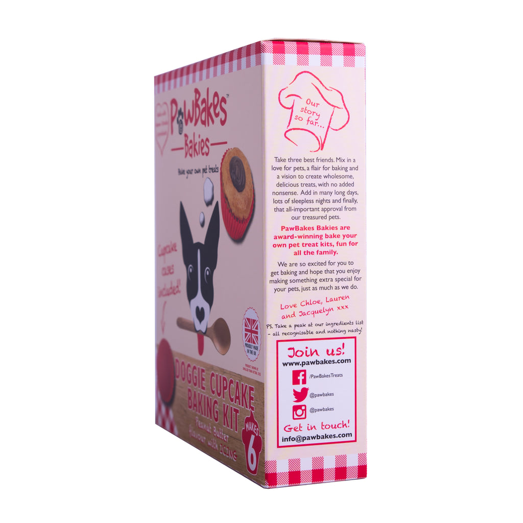 PawBakes Dog Cupcake Baking Kit – Peanut Butter