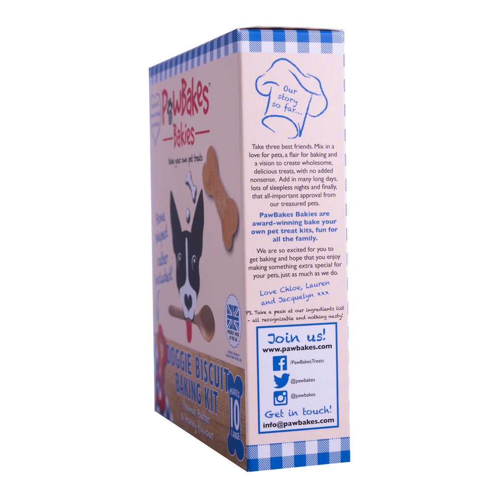 PawBakes Dog Biscuit Baking Kit – Peanut Butter & Honey