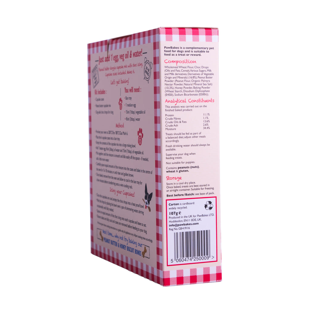 PawBakes Dog Cupcake Baking Kit – Peanut Butter