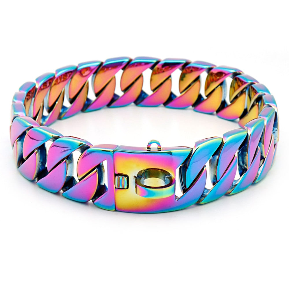 Heavy-Duty Stainless Steel Dog Chain Collar – Multiple Lengths