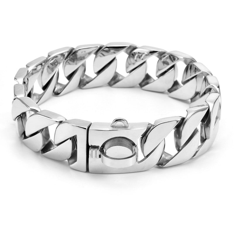 Heavy-Duty Stainless Steel Dog Chain Collar – Multiple Lengths