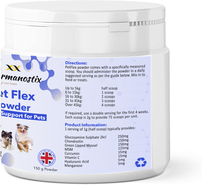 PetFlex Powder- Joint Support Supplement for Cats and Dogs 150g-2
