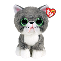 Ty Beanie Boos 6" Fergus Gray Cat Plush